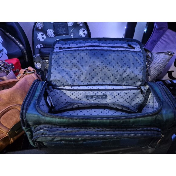 Lug Trolley XL Travel Cosmetic Toiletry Bag Plaid Navy - - Picture 7 of 9